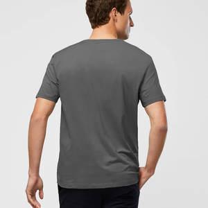 Vêtements de sport personnalisés T-shirt unisexe à manches courtes en coton T-shirt ample de couleur unie - Product Image 5