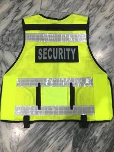 Custom Color Security <b>Guard</b> <b>Uniform</b> Reflective Safety Clothing Vest Front Zipper Road Safety Vests Hi Viz Tactical Security Vest - Product Image 3