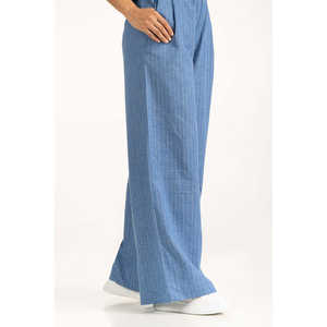 Pantalones Casuales de Pierna Ancha y Cintura Media, Tela Oxford Transpirable, WM-TRC-SS25-221, Corte Regular - Product Image 1