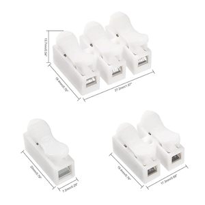 Bloque de Terminales de Resorte Rápido para Automoción CH1 CH2 CH3, Sin Soldadura, Conectores de Cable con Abrazadera de Resorte, Chapado en Cobre y Níquel, 250V - Product Image 2