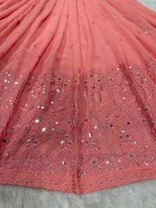 Designer Pink <b>Lehenga</b> <b>Choli</b> <b>For</b> <b>Women</b> Wedding Wear <b>Lehenga</b> <b>Choli</b> Indian Traditional Festive Bridesmaids Sangeet Lehnga - Product Image 5