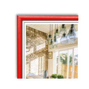 Ensemble de 4 cadres pour affiches rouges 30,5 x 91,5 cm en plastique durable - Product Image 1