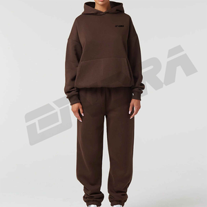 ชุดวอร์มลายเมล็ดกาแฟที่เป็นเอกลักษณ์ของผู้หญิงชุดออกกำลังกายแบบมีสไตล์เสื้อผ้าแนวสตรีทแบบลำลองมีซิปมีฮู้ดชุดวิ่งเลานจ์ชุดออกกำลังกายสไตล์2025 - Product Image 3