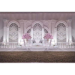 Rajasthani Sangeet escenario columpio y estatuas boda evento Mehndi Sangeet escenario accesorios boda Mehndi escenario con estatuas de Rajasthani - Product Image 6