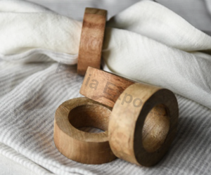 Luxury Brown Classic Wooden <b>Tissue</b> <b>Holder</b> and Napkin Rings for <b>Kitchen</b> Use Durable - Product Image 1
