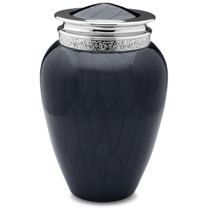 Elegant Polished Brass Cremation Ashes Urn <b>Box</b> with Floral Pattern and Personalized <b>Memorial</b> Text - Product Image 2