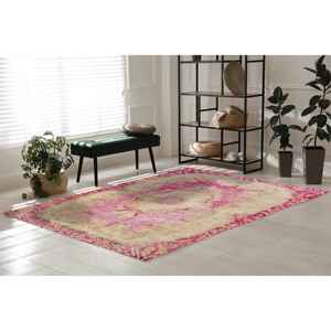 พรมพิมพ์ลายเหรียญแดง: สไตล์เปอร์เซียแบบดั้งเดิม, พรมกันลื่น, พรมนุ่มแบบไม่ทอ - Product Image 3