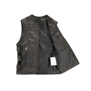 Gilet en cuir pour femme, nouveau design professionnel, design élégant pour un vêtement extérieur élégant, port confortable, gilet en cuir pour femme - Product Image 5