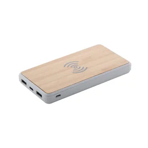 Power Bank Wireless in Bambù Promozionale con Design Ecologico - Product Image 3