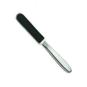Vente en gros de lime à pied en acier inoxydable lime à ongles pédicure personnalisée dissolvant de callosités 100/180 jetable double face directement de l'usine - Product Image 3