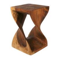 Meubles multifonctionnels Salon Table basse pivotante ronde et tabourets Siège Mobilier d'extérieur Bois Naturel Moderne