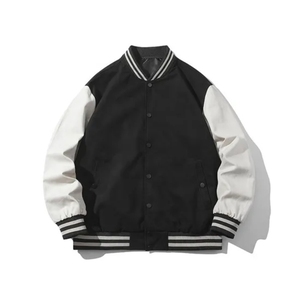 Chaqueta de Béisbol de Lana Personalizada para Hombre al por Mayor, Chaqueta Universitaria con Capucha, de Secado Rápido, Transpirable, para Invierno, Personalizable - Product Image 3