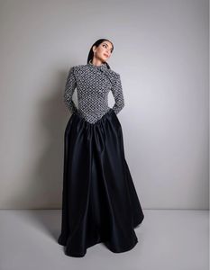 Caftán Abaya Tradicional de Talla Grande, Largo hasta el Suelo, con Cuentas Hechas a Mano, Ligero, de Poliéster, Ropa Islámica Modesta para Mujer, Cuello Alto y Largo - Product Image 1