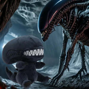 Figura de Peluche de Alienígena Xenomorfo, Diseño de Criatura Extraeterrestre para Exhibición - Product Image 2