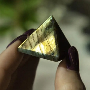 Mini Labradorite kim tự tháp Chakra đá quý orgonite kim tự tháp mã não loại để chữa bệnh và thiền định Chakra chữa bệnh orgone kim tự tháp - Product Image 2
