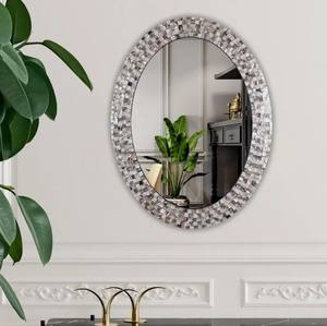 Premium Quality round Shape Wooden Mirror Frame Admirable Design for Home Use and Decorative <b>Mop</b> <b>Wall</b> Hanging Mirror Frame - Product Image 4