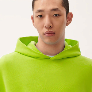 เสื้อสเวตเตอร์สวมหัวมีฮู้ดโอเวอร์ไซส์สำหรับผู้ชายเสื้อกันหนาวผ้าฝ้ายแบบสวมหัวทรงหลวมเสื้อมีฮู้ดแขนยาวลำลองแฟชั่น - Product Image 3