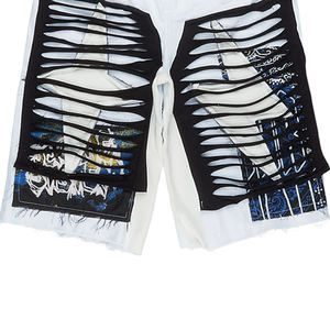 Streetwear Custom Patches Logo <b>Men</b> Denim <b>Shorts</b> With Custom Embossed Design <b>Shorts</b> Distressed <b>Shorts</b> Denim <b>Camo</b> <b>Shorts</b> 2025 - Product Image 5