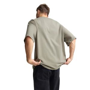 เสื้อยืดคอกลมสำหรับผู้ชายผ้าคอตตอนสำหรับ100% เสื้อถัก2024ออกแบบโลโก้ได้ตามต้องการ - Product Image 3