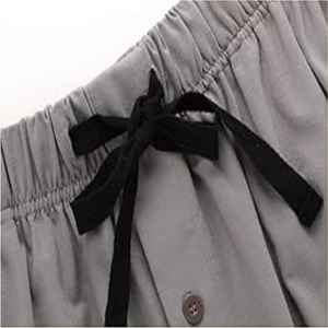 Conjunto de Camiseta de algodón de verano para hombre Conjuntos de camisa y pantalones cortos de punto transpirables cómodos para clima cálido - Product Image 4