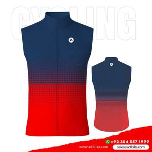 Jersey de ciclismo sin mangas transpirable ligero a prueba de viento reflectante con múltiples bolsillos de talla grande logotipo impreso personalizado bajo MOQ - Product Image 4
