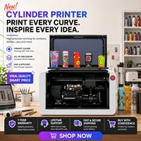 Nouvelle imprimante jet d'encre UV cylindrique S360 haute précision, rotative automatique à 360°, pour l'impression personnalisée de gobelets et de bouteilles en verre