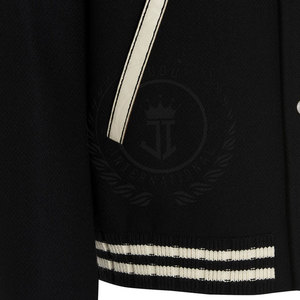 Chaqueta Letterman de Diseño Único y Alta Calidad para Hombre, Cuello Alto y Logotipo Frontal, Chaqueta de Invierno Transpirable y Ecológica con Forro de Lana - Product Image 5