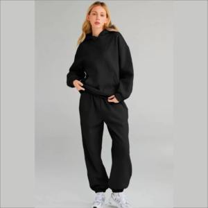 ชุดวอร์มแบบฮิปฮอปมีฮู้ดสำหรับผู้ชายและผู้หญิงชุด2ชิ้นผ้าฟลีซผ้าฝ้ายพิมพ์ลาย ouff - Product Image 4