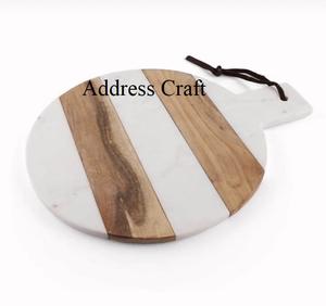 Tabla de quesos de madera de mármol personalizada, bloques de cortar de alta calidad, herramientas de cocina, platos de queso de diseño creativo, tabla de desayuno - Product Image 2