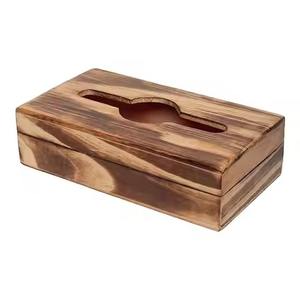 Boîte à mouchoirs en MDF rectangulaire noir et porte-serviettes pour dessus de table de restaurant et d'hôtel pour un usage quotidien - Product Image 5