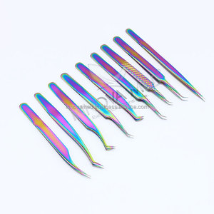 Custom Label Stainless Steel Hand Tested Lash Tweezers with Anti-Static & Durable Design Regular Tip Volume Tweezers INNOVAMED - Product Image 3