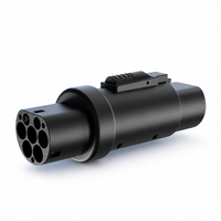 Adaptateur de charge AC triphasé pour VE, Type 2 vers GBT 32A 380V, IP54, contacts argentés, pour l'alimentation des flottes (vente en gros)