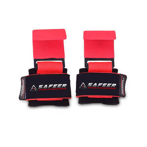 Ganchos de agarre de levantamiento de potencia de neopreno 2025 con logotipo personalizado para dominadas de ejercicio físico con función de protección de Palma - Product Image 1