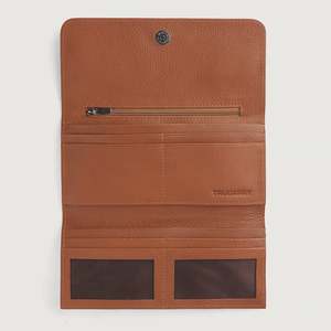 Taylor Brown Genuine Leather <b>RFID</b> Continental Slim <b>Wallet</b> (Vegetable Tanned Open Closure) - Product Image 4