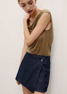 กระโปรงขาดสำหรับผู้หญิงกางเกงขาสั้นผ้าเดนิมสำหรับผู้หญิงกางเกงยีนส์สุดเซ็กซี่ออกแบบโลโก้ได้ตามต้องการ - Product Image 3