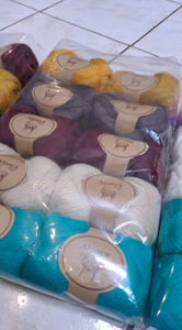 Cono de bebé suave hecho a mano mezcla de fibra fina ganchillo venta al por mayor paquete de Alpaca grande hilo grueso a granel - Product Image 2