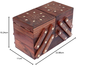 ของขวัญที่ดีที่สุดกล่องไม้จัดเก็บเครื่องประดับออแกไนเซอร์ที่กำหนดเองขายส่งสำหรับการจัดเก็บในบ้านห้องครัวสำนักงาน - Product Image 5