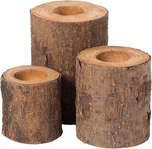 Porte-bougie en bois fait main de haute qualité, design simple et élégant, personnalisé pour l'arrangement de bougies de Noël, affichage - Vente en gros - Product Image 2