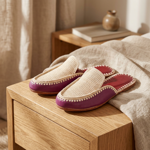 Pantuflas de rafia hechas a mano para mujeres y niñas - Product Image 1