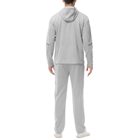 Conjunto Deportivo de Dos Piezas para Hombre, con Logotipo Personalizado, Informal, Transpirable, de Forro Polar, para Invierno, para Correr, Gimnasio, de Algodón
