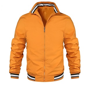 Manteau de sport long pour hommes européens et américains couleur unie grande taille veste d'extérieur slim Hoodies - Product Image 5