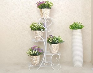 Hot Selling Decorative Metal Plant <b>Stand</b> 4 Tier Flower <b>Pot</b> Holder for Garden Outdoor Indoor - Product Image 5