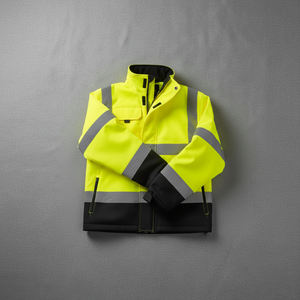 Custom Made Hi Vis Winter <b>Safety</b> Jackets Reflective Waterproof Cotton Padding LED Flash ANSI Class 1 Customized Logo for Men - Product Image 5