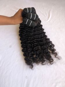 Extensiones de cabello humano de onda profunda de donante individual de trama doble de máquina virgen India 100% precios al por mayor para mujeres negras - Product Image 2