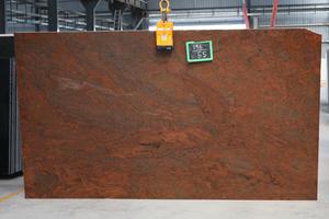 Carreaux et dalles multicolores rouges modernes pour comptoirs durables et polis d'Inde pour maisons, bureaux et villas - Product Image 3