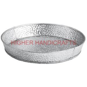 Plateau en métal galvanisé en gros plateau de service décoratif de ferme plateau de rangement de pièce maîtresse en fer ustensiles de cuisine - Product Image 6
