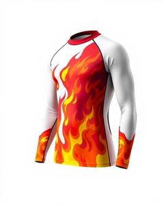 Meilleure qualité Design Mma Rash Guard à manches longues Rush Guard pour hommes à manches longues Compression régulière Rash Guard jiu jitsu kimono - Product Image 2