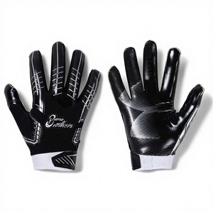 New Arrival <b>Touchscreen</b> Leather Running Cycling,FOOT BALL <b>Gloves</b> Custom Anti-Slip Silicone Gel Winter Thermal Fleece Lining - Product Image 1
