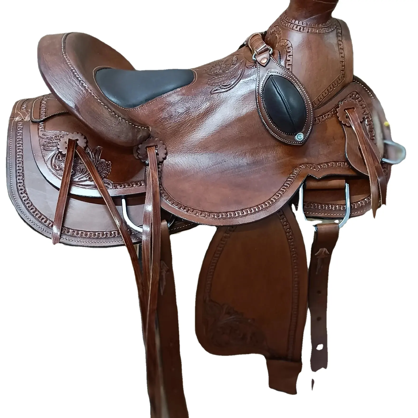 Ausdauer Gebraucht Western Dressur Racing Reiten Pferdes attel Western Barrel Sattel Leder zu günstigen Preisen