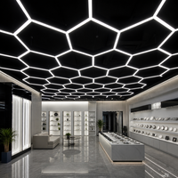 Plafonnier LED nid d'abeille CRI 90 avec modules hexagonaux de 300W